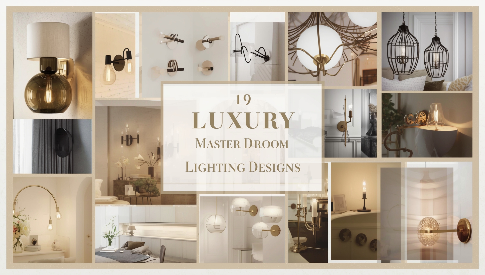 Luxurious lighting designs in modern master bedrooms