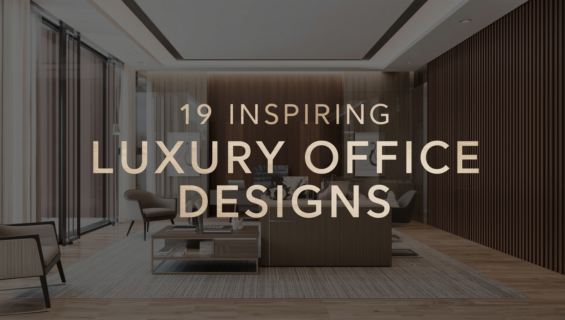A refined luxury office design with marble desk, modern lighting, and elegant décor that blends productivity with sophistication.