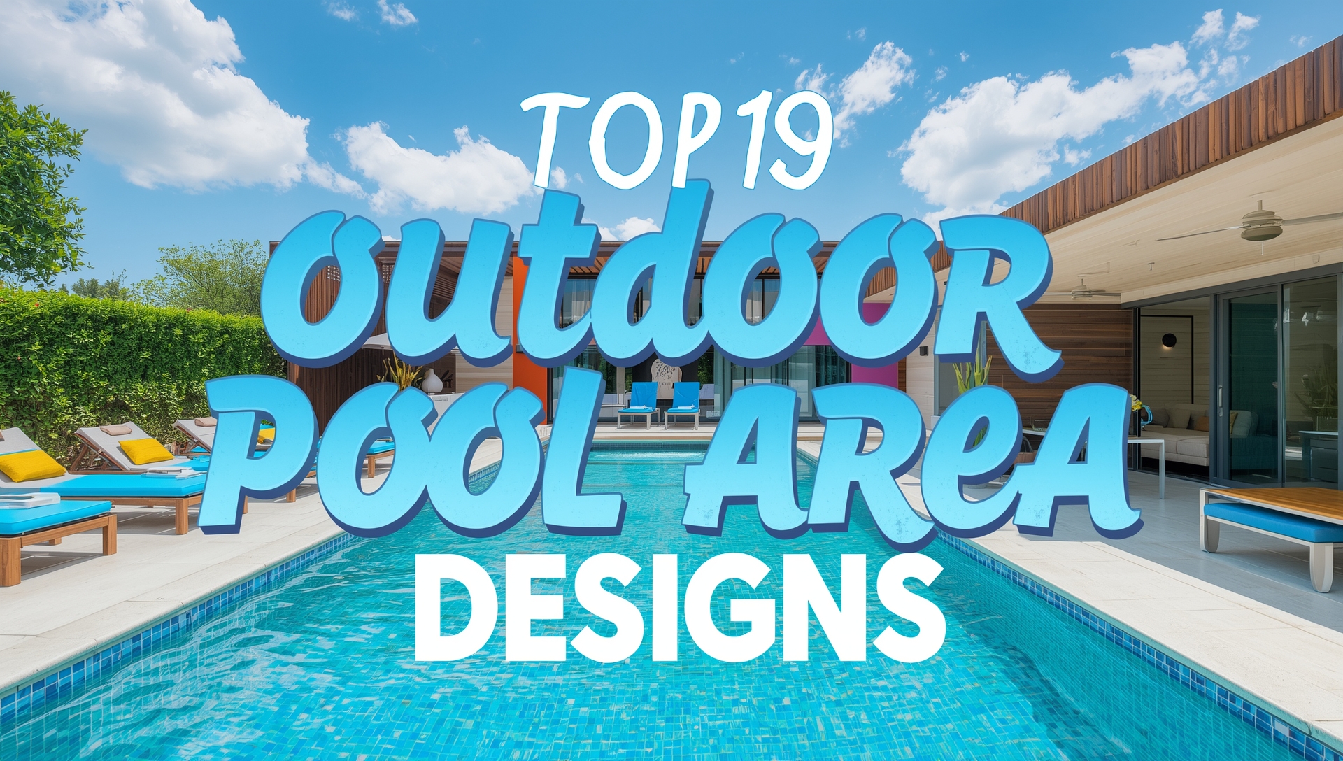 Luxurious outdoor pool area design featuring modern infinity-edge style, elegant lighting, and stylish lounging spaces for 2025 homes.