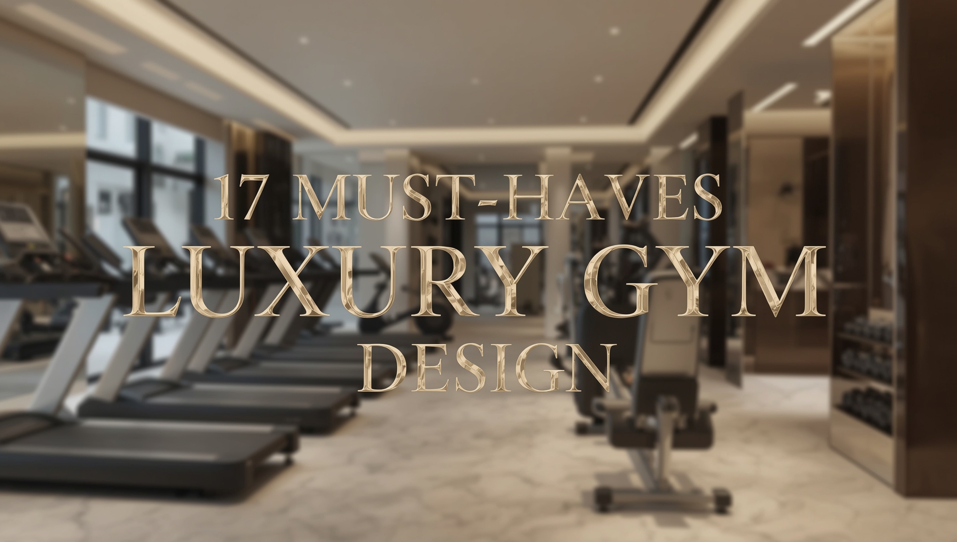A luxury home gym with modern equipment, sleek interiors, and ambient lighting for an inspiring workout space.