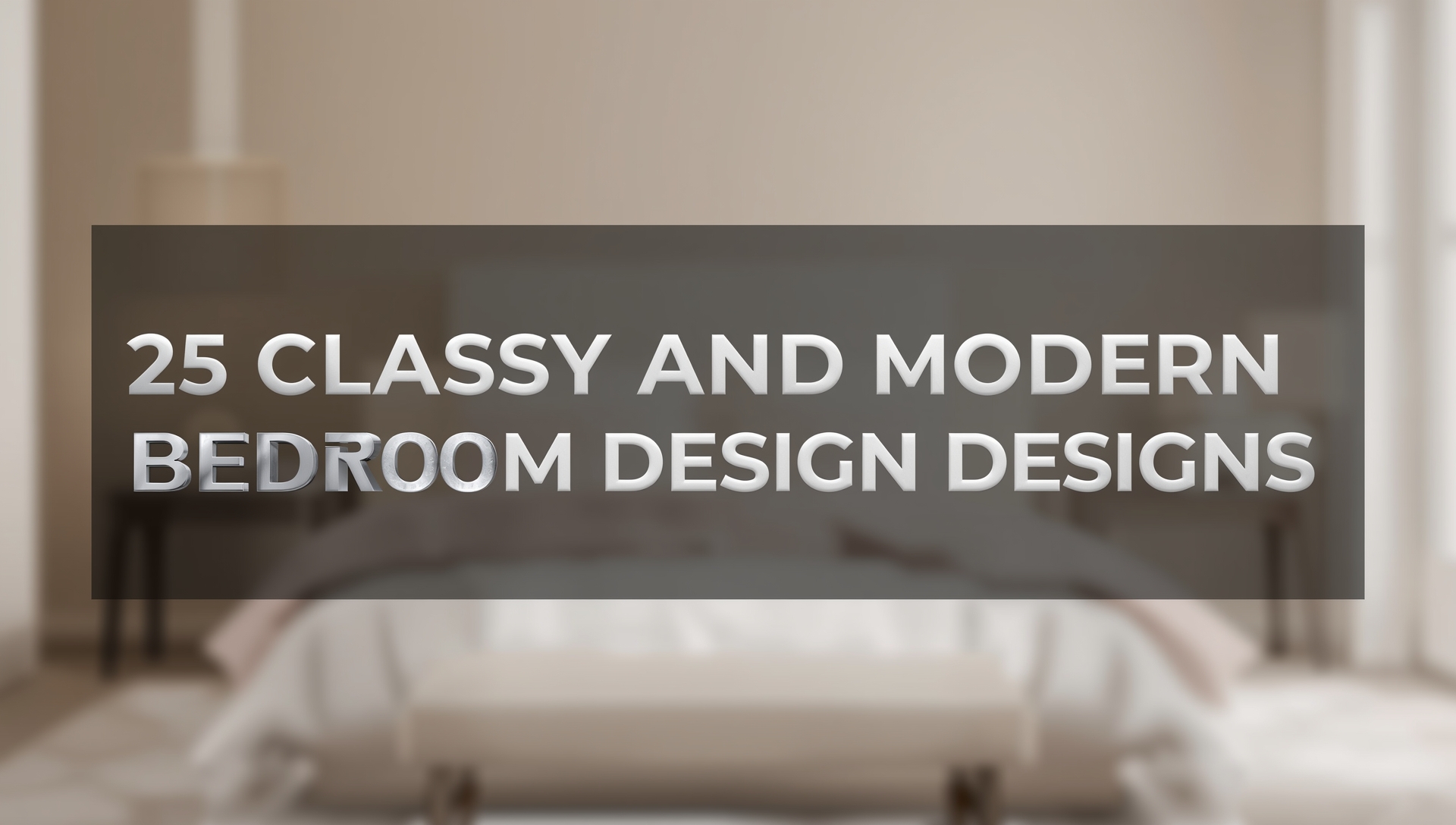 Collection of 25 luxurious bedroom designs for 2025 with elegant décor, smart features, and modern styling