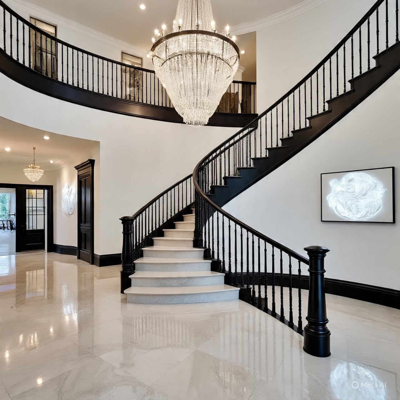 Foyer Design 22 Luxury Entrance Hallways with Modern Staircase - Vidolve