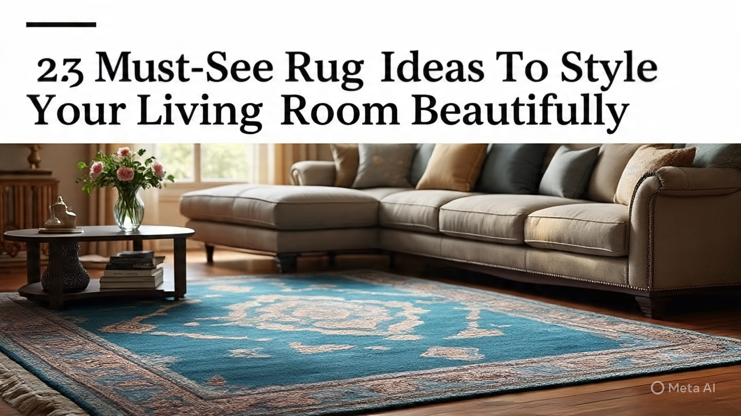 Elegant rug ideas for living room showcasing patterns, textures, and styles that enhance modern décor.