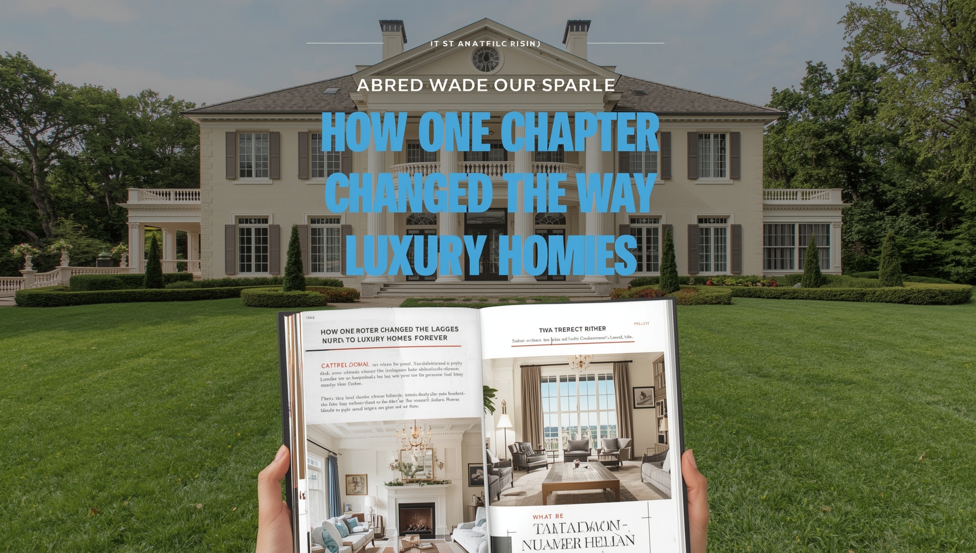 Elegant luxury home interior featuring modern architecture, marble textures, and warm ambient lighting.