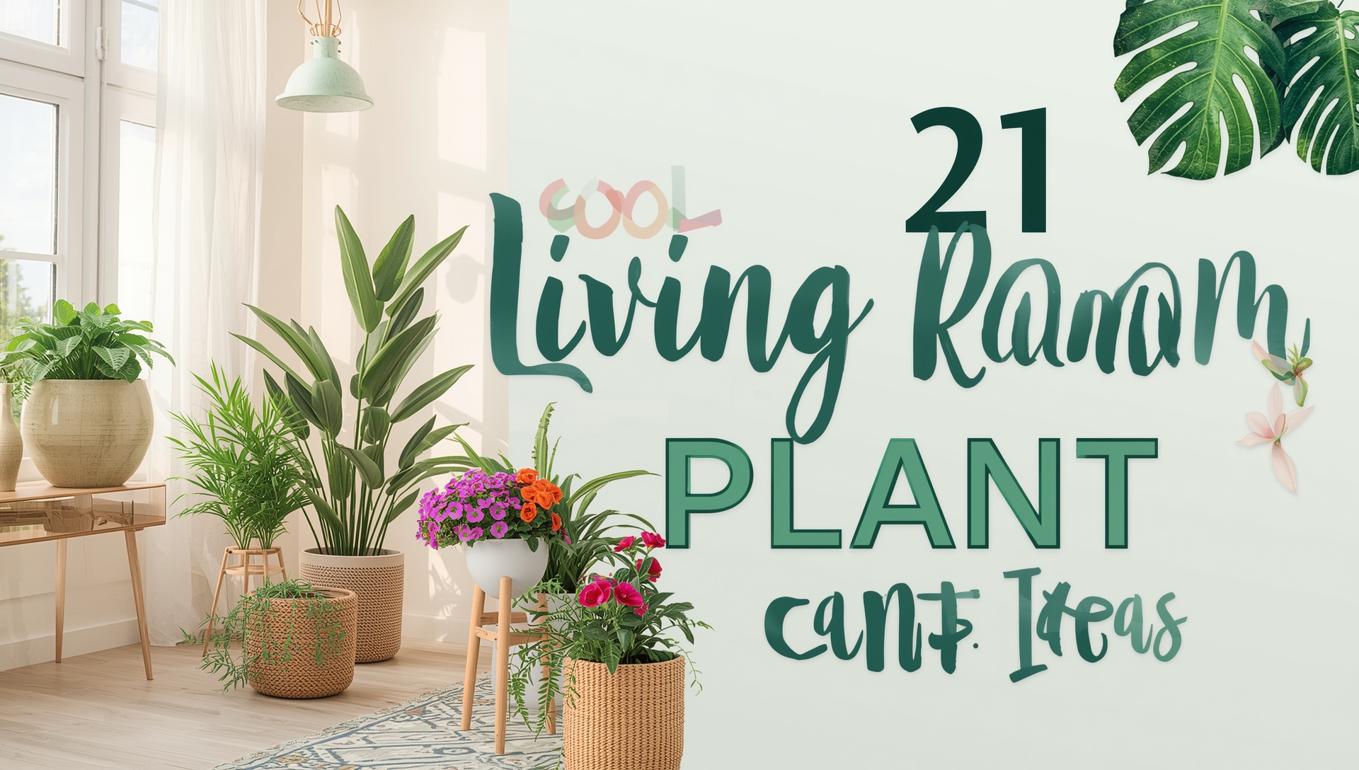 21 cool living room plant décor ideas for 2025 featuring floor plants, hanging planters, terrariums, plant walls, and stylish indoor greenery.