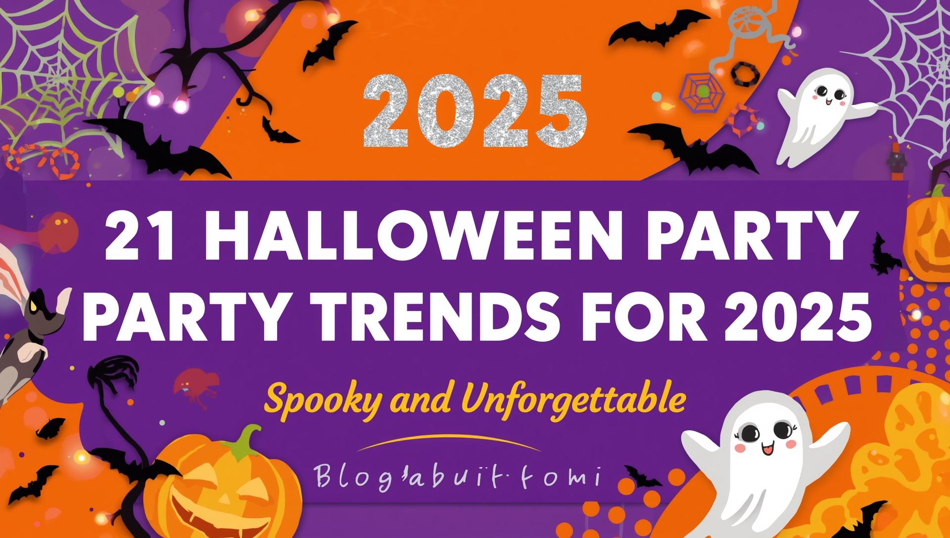 21 Halloween party trends for 2025 featuring futuristic haunted houses, eco-friendly décor, spooky cocktails, gothic luxe themes, and immersive VR experiences.